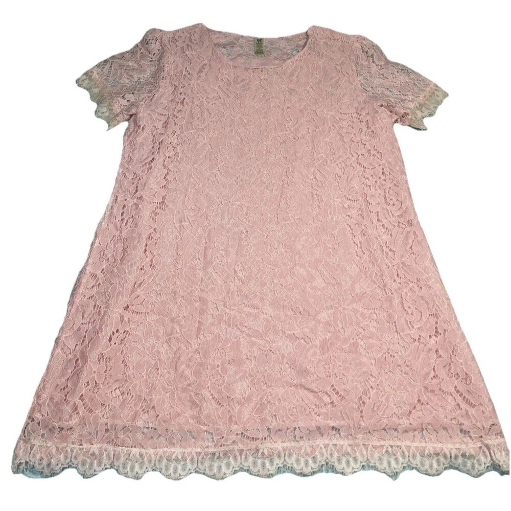 Pink Laced Dress Small